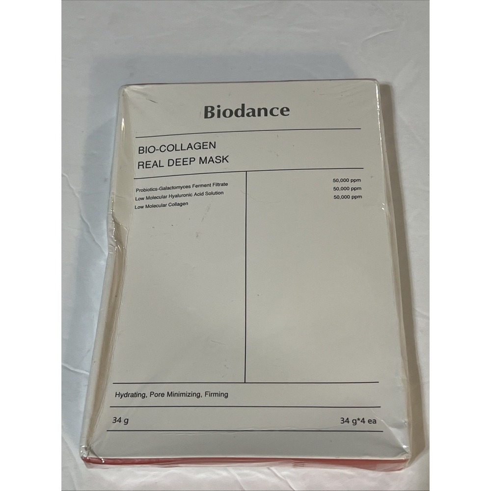 BIODANCE Bio-Collagen Real Deep Mask 34g x 4ea Hydrogel Overnight Face Mask